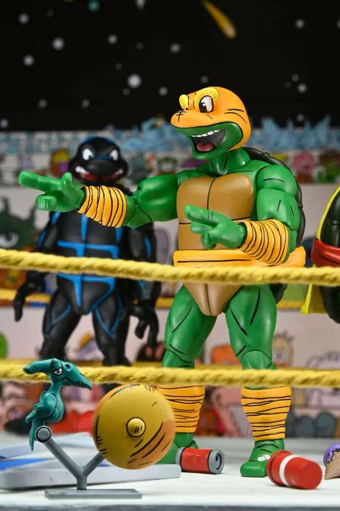 Tortugas Ninja (Archie Comics) Figuras Paquete de 4 Stump Wrestling Turtles 18 cm