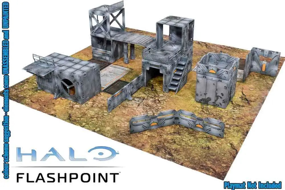 HALO: FLASHPOINT - DELUXE BUILDABLE 3D TERRAIN SET Frikytopia