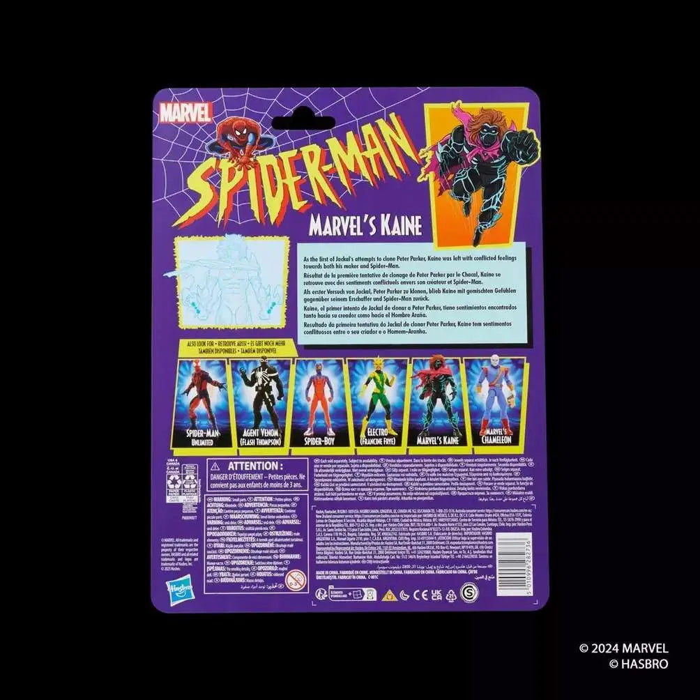 MARVEL LEGENDS SPIDER-MAN VINTAGE KAINE ACTION Figura