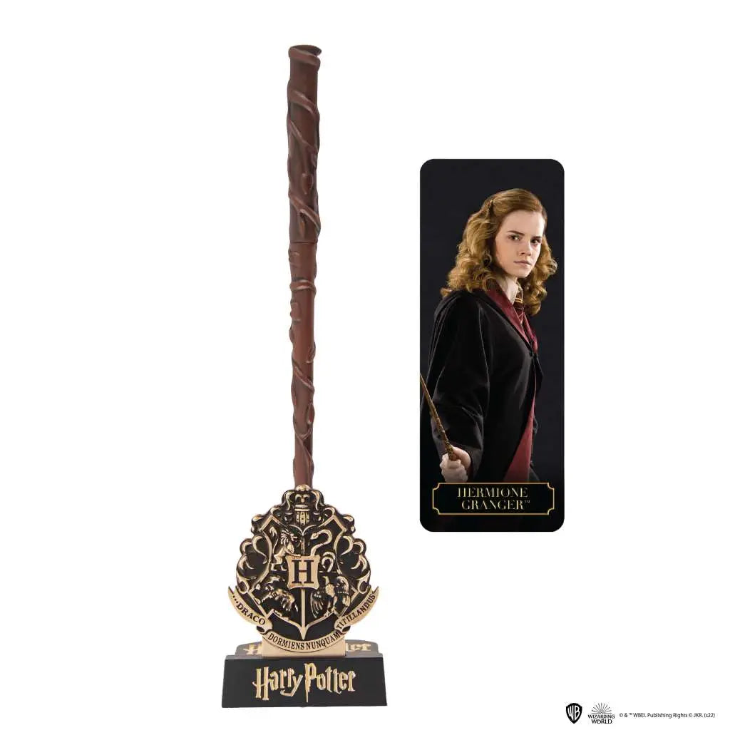 HARRY POTTER HERMIONE WAND PEN IN STAND