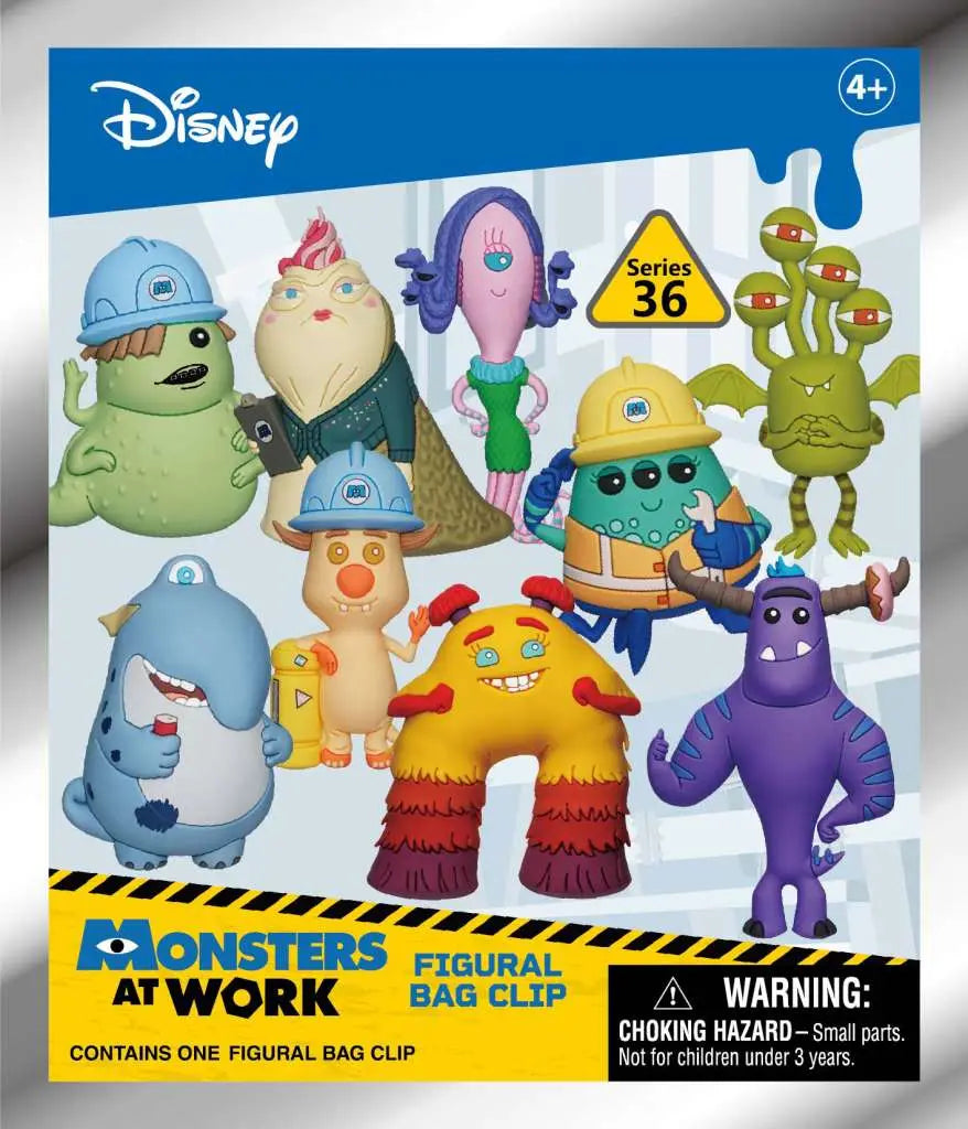 MONSTERS AT WORK BAG CLIP BLIND BOX DISPLAY (24) Frikytopia