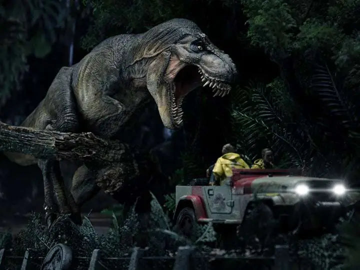 JURASSIC PARK DEMI ART T-REX ATTACKS 1/20 STATUE Frikytopia