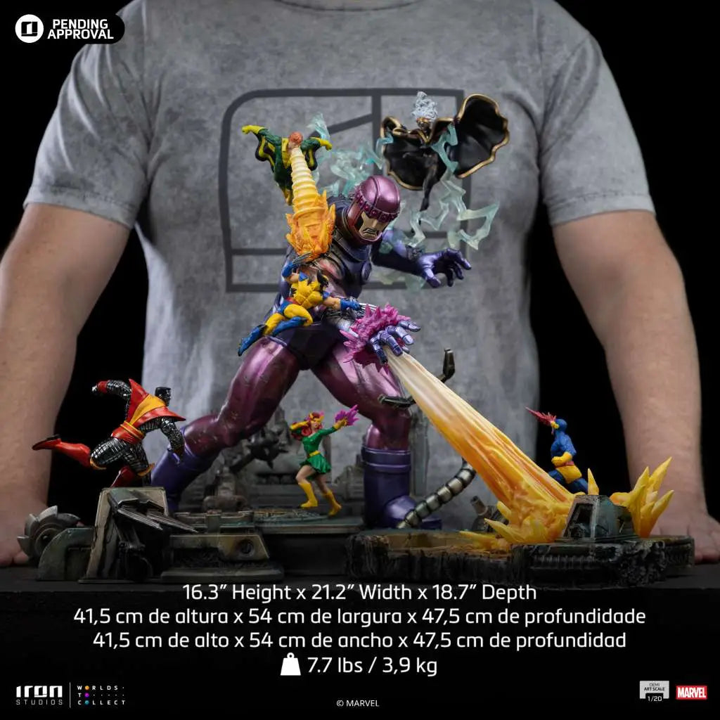 Marvel Estatua 1/20 Demi Art Scale X-Men Danger Room Diorama A 42 cm