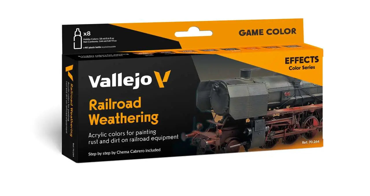 RAILROAD WEATHERING BY CHEMA CABRERO MODEL COLOR SET 70264 Frikytopia