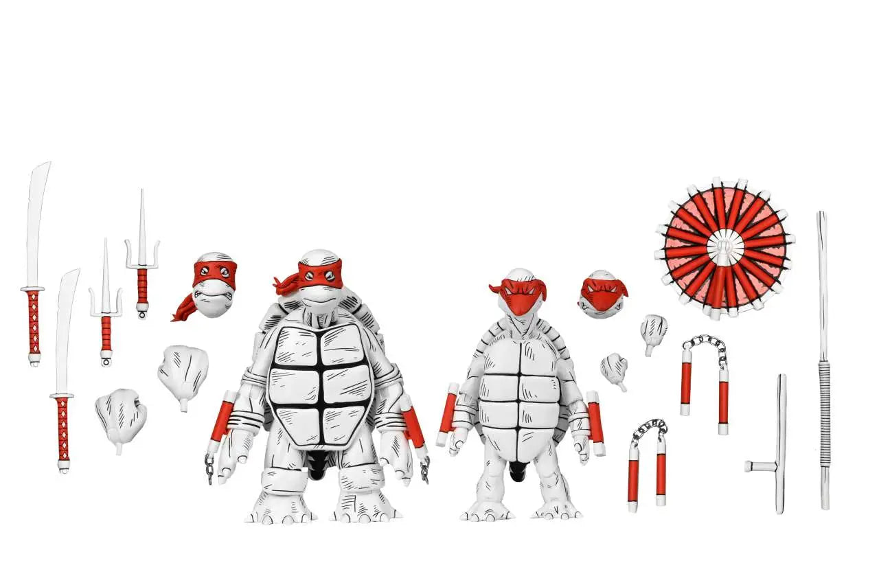 TEENAGE MUTANT NINJA TURTLES MIRAGE B&W FIRST TURTLES 2PACK AF Frikytopia