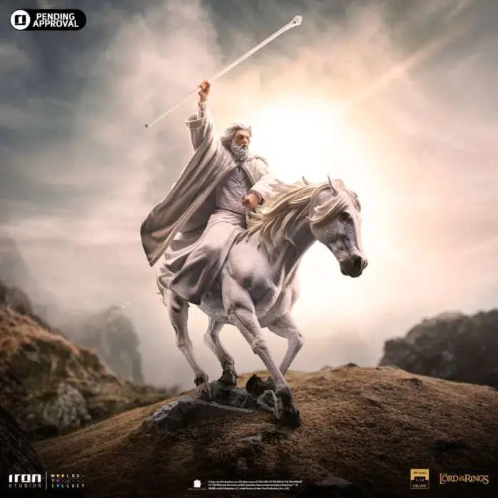 LORD OF THE RING GANDALF THE WHITE ON SHADOWFAX CCXP EXCLUSIVE 1/10  STATUE Frikytopia