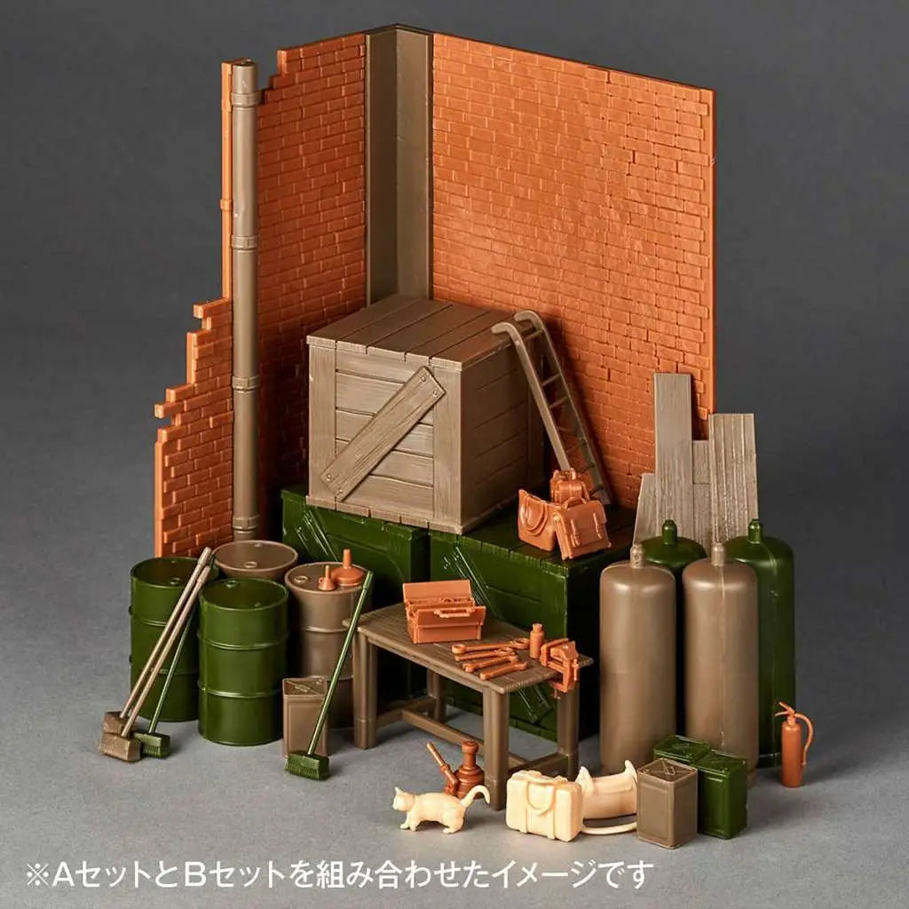 GIRLS UND PANZER LAST CHAPT GARAGE SET (B) ARTPLA MODEL KIT