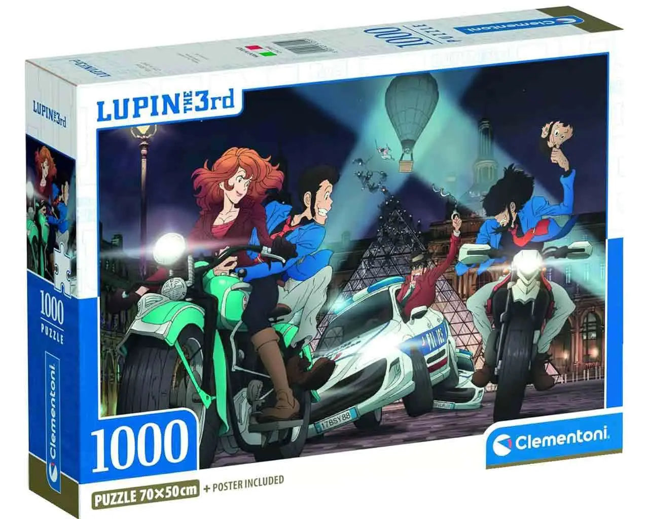 ANIME Puzle COLLECTION - LUPIN THE 3RD - CHASE - JIGSAW Puzle 1000 PCS