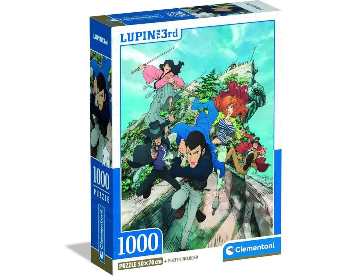 LUPIN THE 3RD THE ITALIAN ADVENTURE ANIME COLLECTION Puzle 1000 PCS