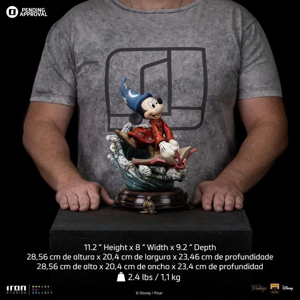 Disney Classics Estatua 1/10 Deluxe Art Scale Vintage Collection Sorcerer Mickey 28 cm