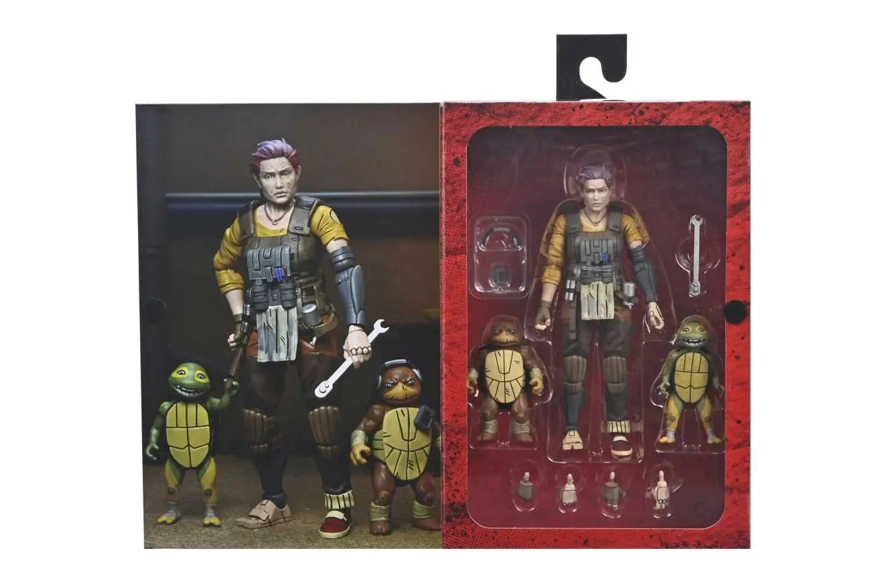 Tortugas Ninja (The Last Ronin The Lost Years) Figura Synja Grammy April with Baby Yi & Moja 18 cm