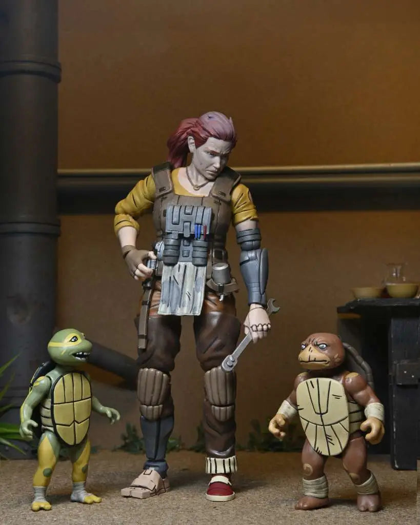 Tortugas Ninja (The Last Ronin The Lost Years) Figura Synja Grammy April with Baby Yi & Moja 18 cm