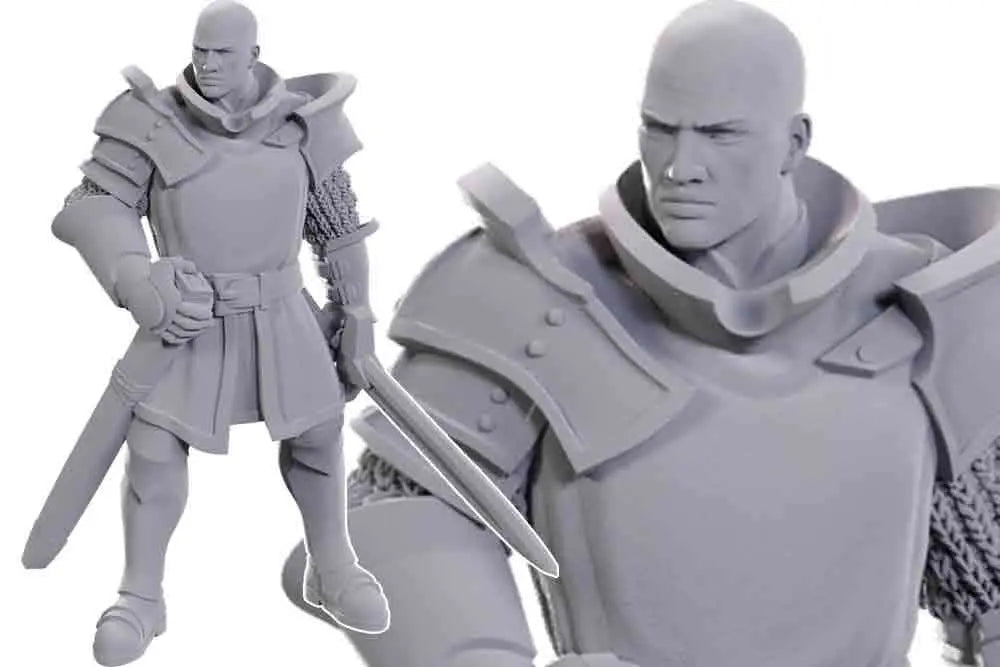 D&D Nolzur's Marvelous Miniatures Miniatura sin pintar Ulder Ravengard & Zevlor