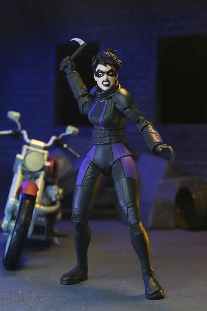 Tortugas Ninja (The Last Ronin The Lost Years) Figura Casey Marie with Last Ronin Motorcycle 18 cm