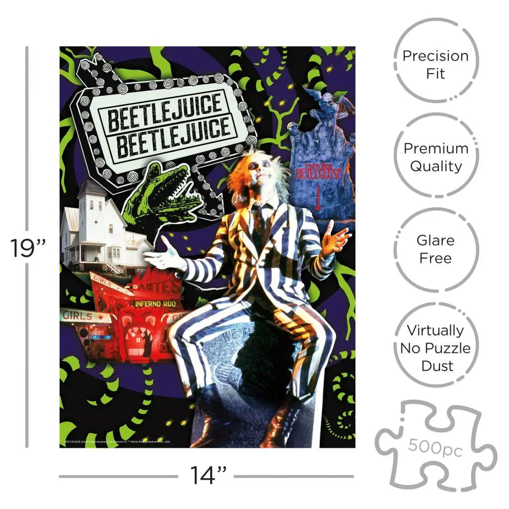 BEETLEJUICE COFFIN Caja 500 PIECE JIGSAW Puzle
