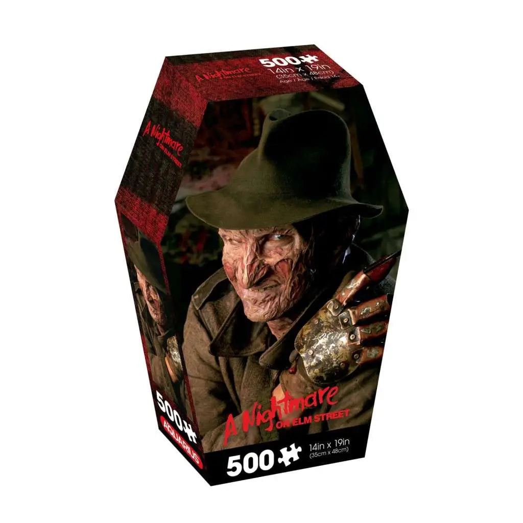 NIGHTMARE ON ELM STREET COFFIN BOX 500 PIECE JIGSAW PUZZLE Frikytopia