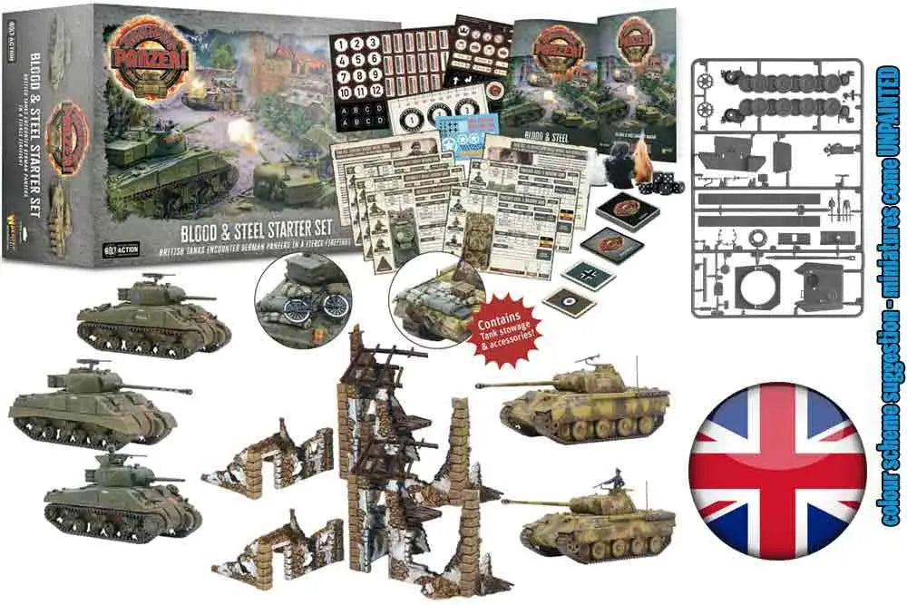 ACHTUNG PANZER! BLOOD & STEEL STARTER SET (ENGLISH) Frikytopia