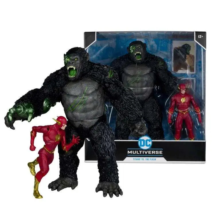 DC Multiverse Pack de 2 Figuras Flash vs. Titano 18 cm