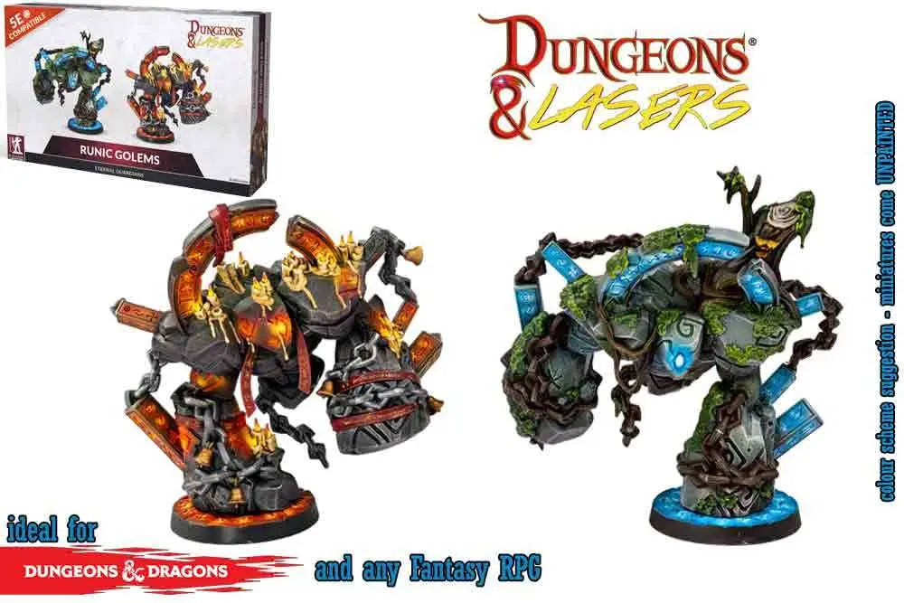 DUNGEONS & LASERS: RUNIC GOLEMS Frikytopia