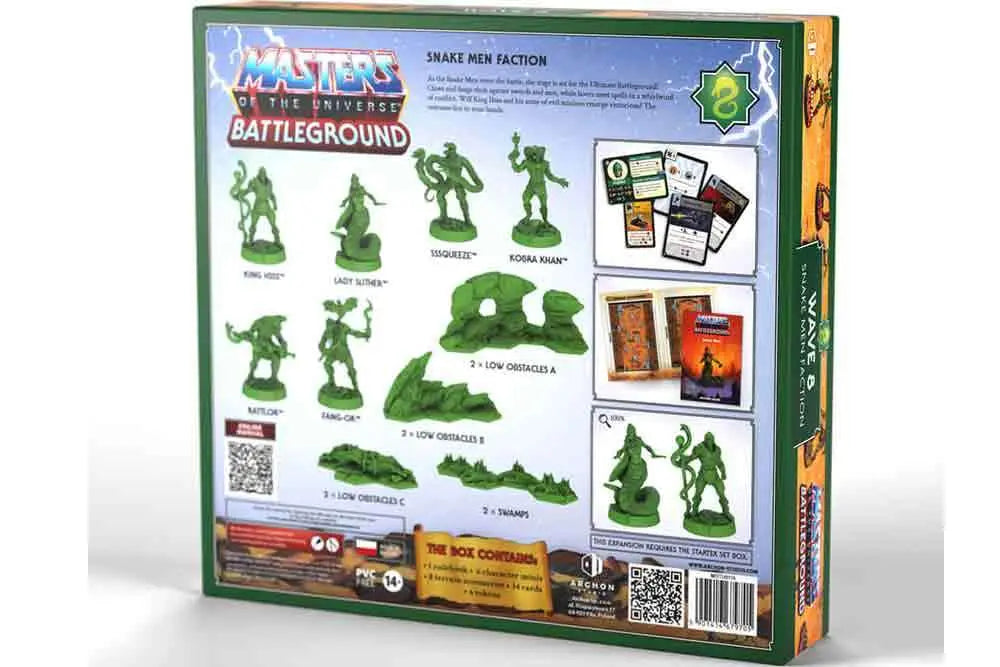 MASTERS OF THE UNIVERSE BATTLEGROUND - WAVE 8: SNAKE MEN FACTION - VERSION FRANCAISE