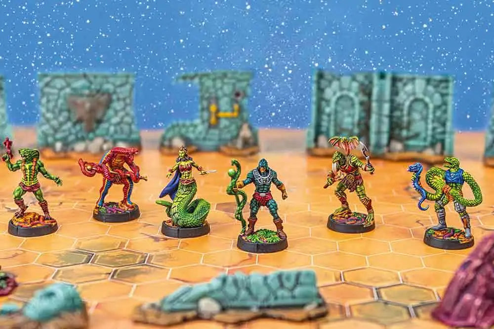 MASTERS OF THE UNIVERSE BATTLEGROUND - WAVE 8: SNAKE MEN FACTION - VERSION FRANCAISE
