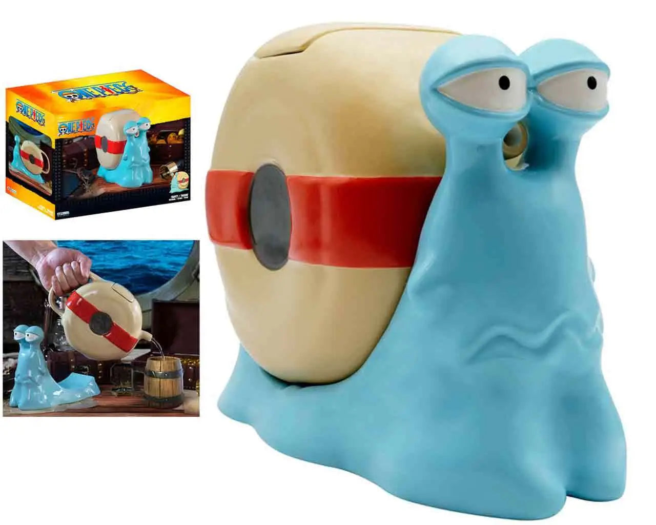 ONE PIECE TRANSPONDER SNAIL TEAPOT Frikytopia