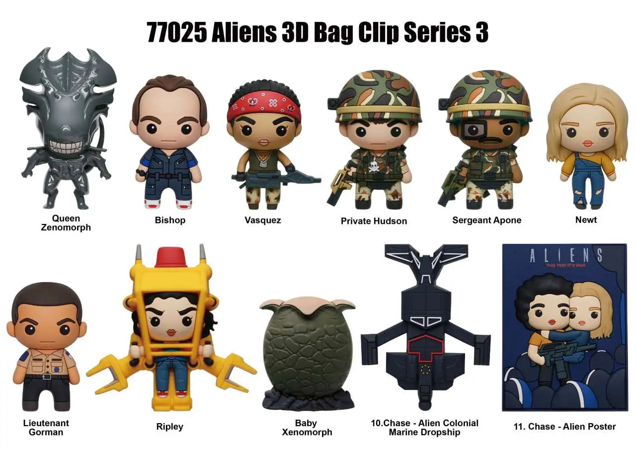 ALIENS S.3 3D Bolsa CLIP BLIND Caja DISPLAY (24)