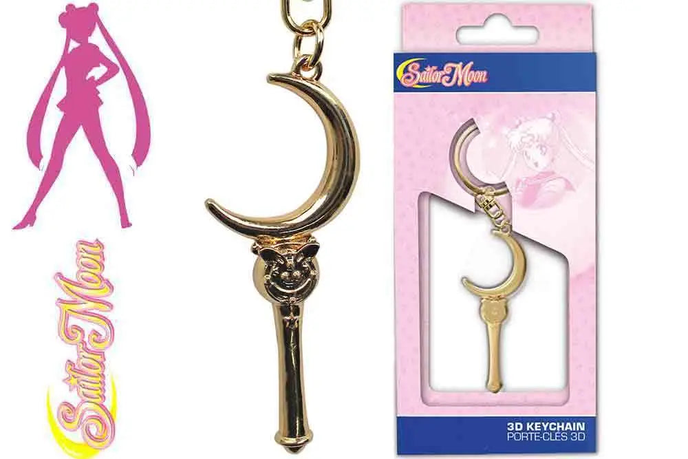 SAILOR MOON MOON STICK 3D METAL KEYCHAIN Frikytopia