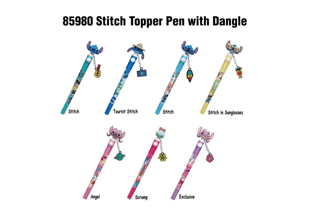 STITCH 3D HEAD TOP SPINNING Bolígrafo DISPLAY (16)
