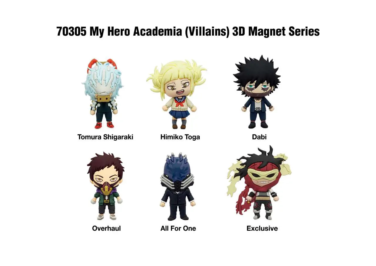 MY HERO ACADAMIA MAGNETS BLIND PACK DISPLAY (12)