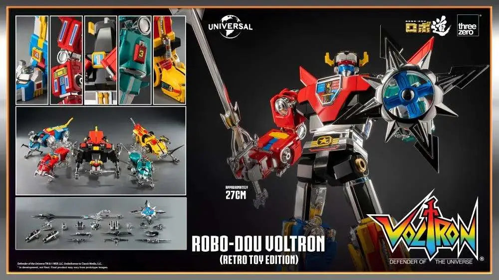 Voltron: Defender of the Universe Figura Robo-Dou Voltron Retro Toy Edition 27 cm