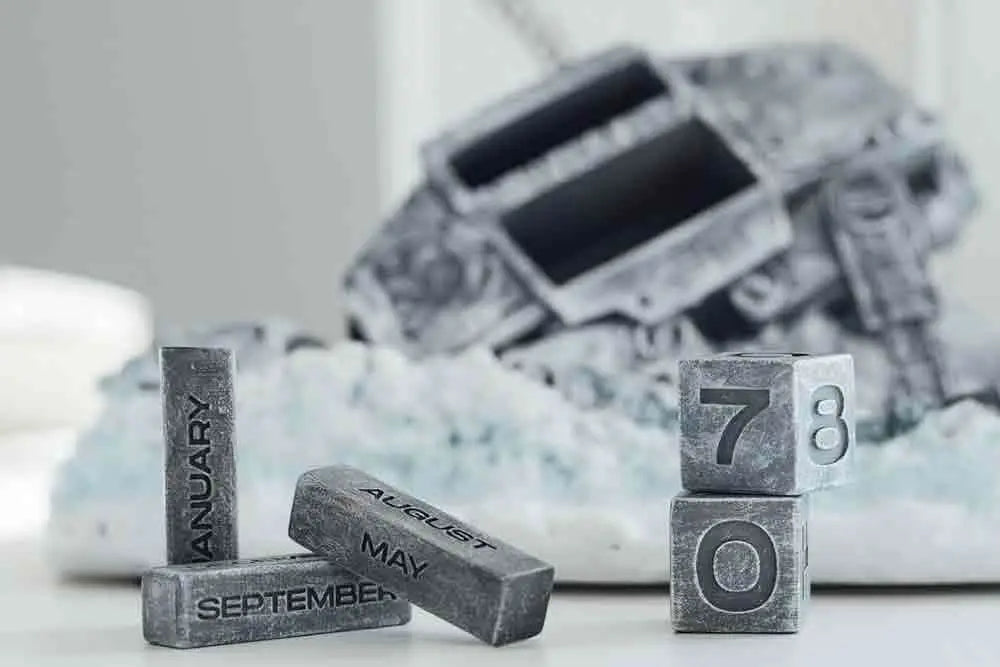 Calendario Perpetuo 3D AT-AT Derribado Star Wars