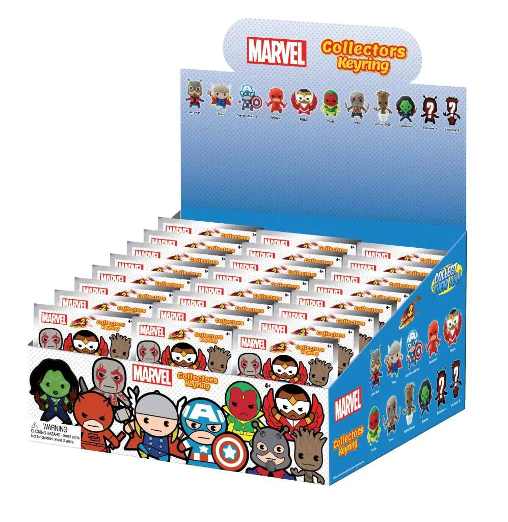 MARVEL S.2 BAG CLIP BLIND BOX DISPLAY (24) Frikytopia