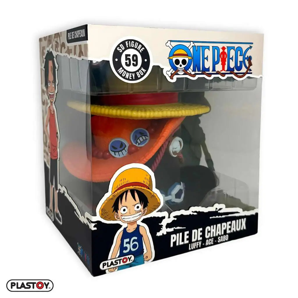 Figura Hucha Pila Sombreros One Piece 16 cm