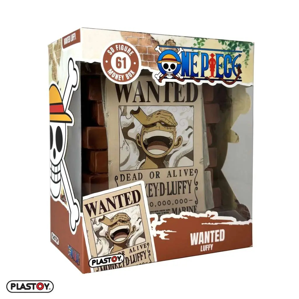 Figura Hucha Wanted Luffy One Piece 16 cm