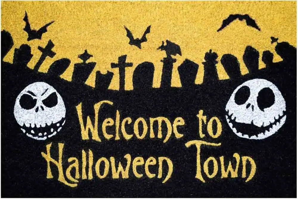 Felpudo Halloween Town Pesadilla Antes de Navidad Disney