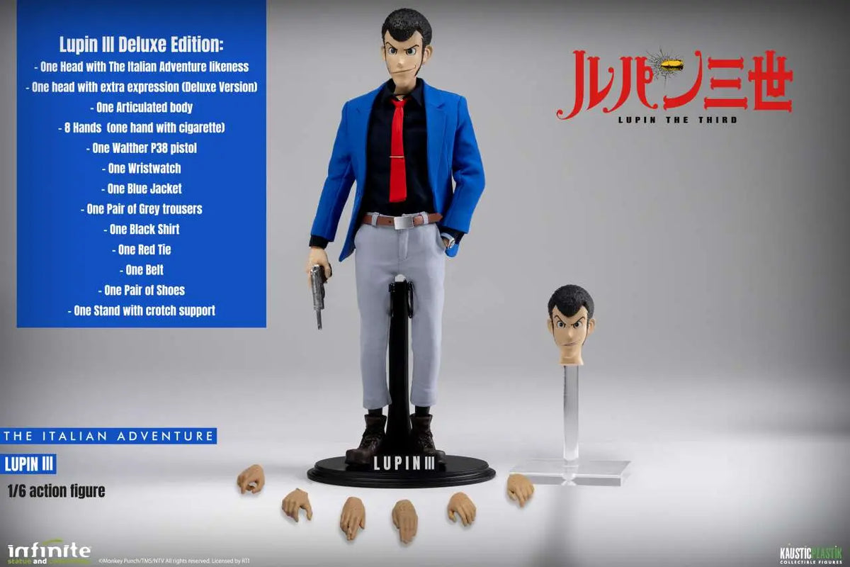 LUPIN THE 3rd THE ITALIAN ADVENTURE LUPIN 1/6 ACTION Figura DELUXE EDITION