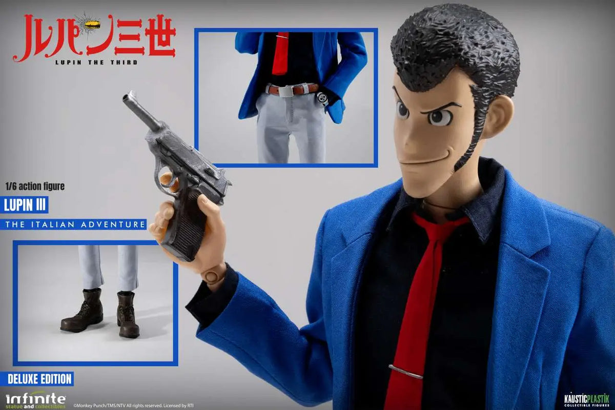 LUPIN THE 3rd THE ITALIAN ADVENTURE LUPIN 1/6 ACTION Figura DELUXE EDITION