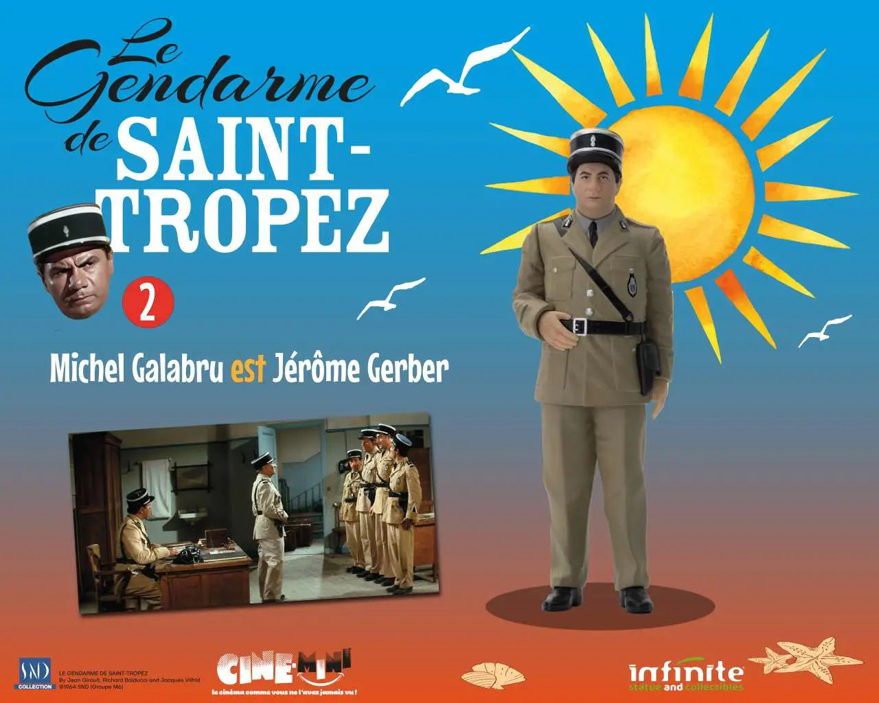 LE GENDARME DE SAINT-TROPEZ #2 MICHEL GALABRU EST JEROME GERBER CINE-MINI PVC Frikytopia
