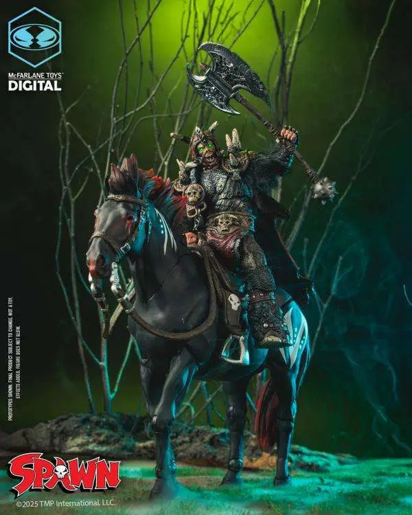 SPAWN: THE DARK AGES SPAWN THE BLOODAXE WITH HORSE AF TWO-PACK Frikytopia
