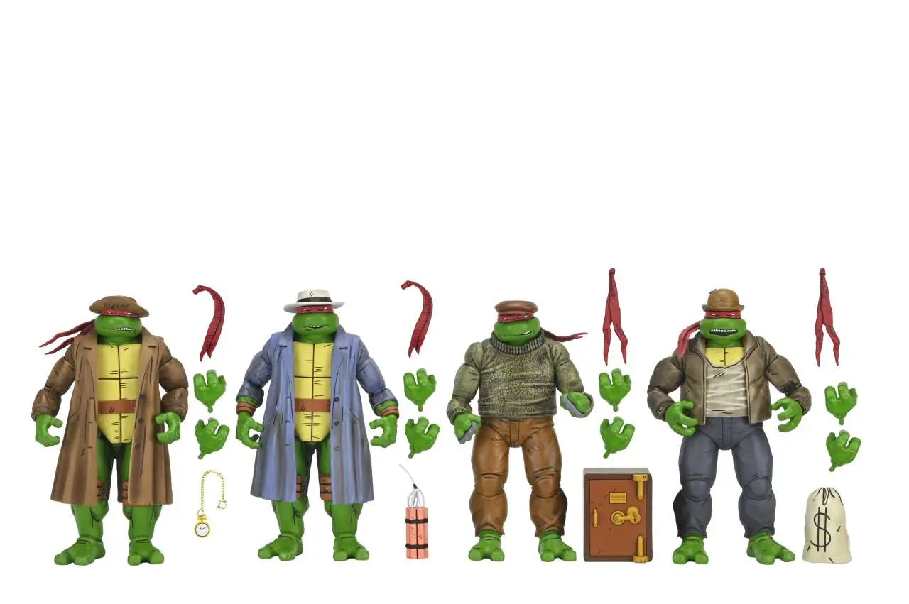 TMNT MIRAGE COMICS GANGSTER TURTLES 4PACK AF Frikytopia