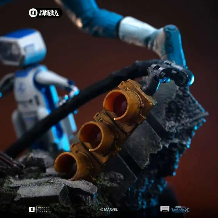 Fantastic Four Estatua 1/10 Art Scale Mr. Fantastic and H.E.R.B.I.E 26 cm