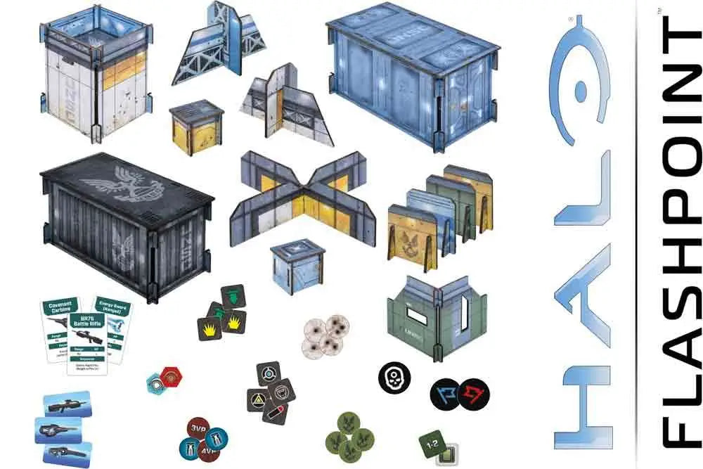 HALO: FLASHPOINT - UNSC BASE TERRAIN SET Frikytopia