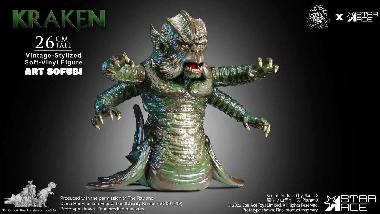 Ray Harryhausen's Estatua Soft Vinyl The Kraken Vintage Style 25 cm