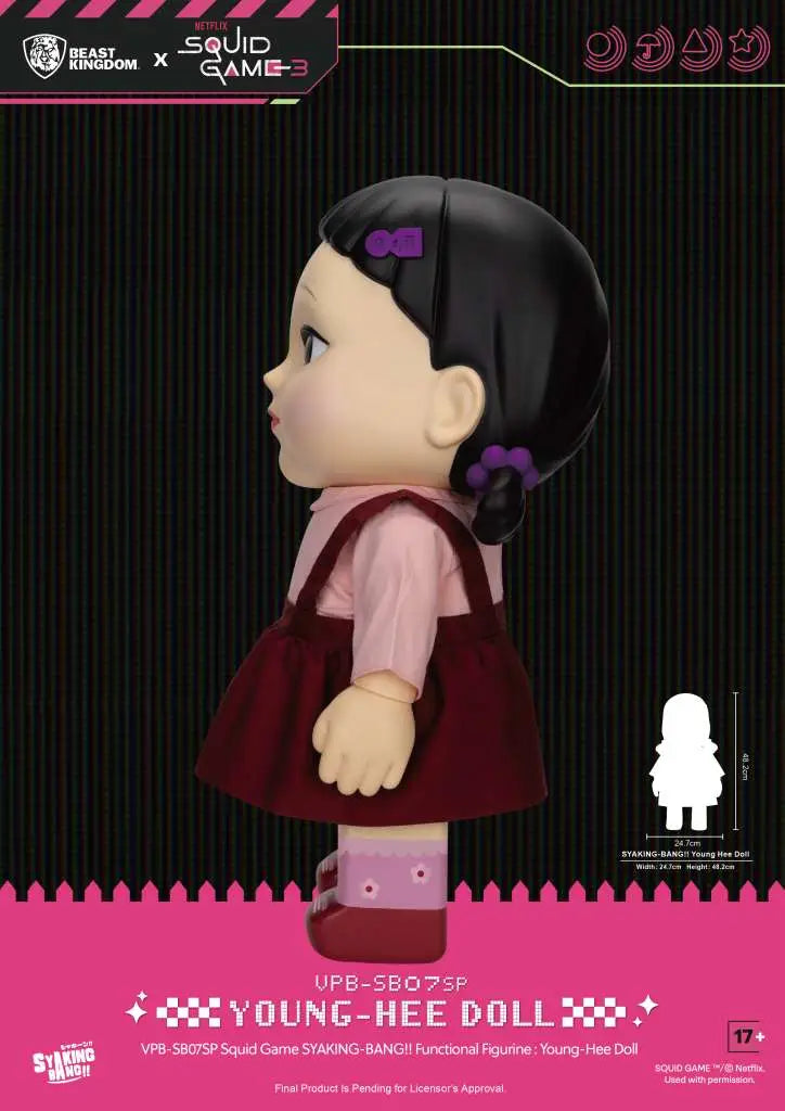 SQUID GAME NETFLIX S3 SYAKING BANG YOUNG HEE Muñeca FUNCTIONAL Figura