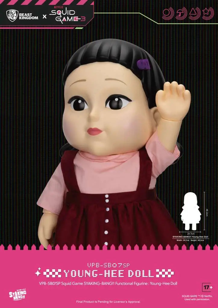 SQUID GAME NETFLIX S3 SYAKING BANG YOUNG HEE Muñeca FUNCTIONAL Figura
