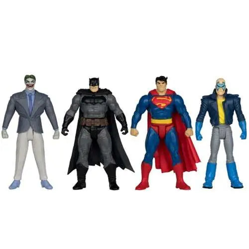 DC Direct Page Punchers Pack de 4 Figuras Batman & Son of Batman & Superman & Joker 7 cm
