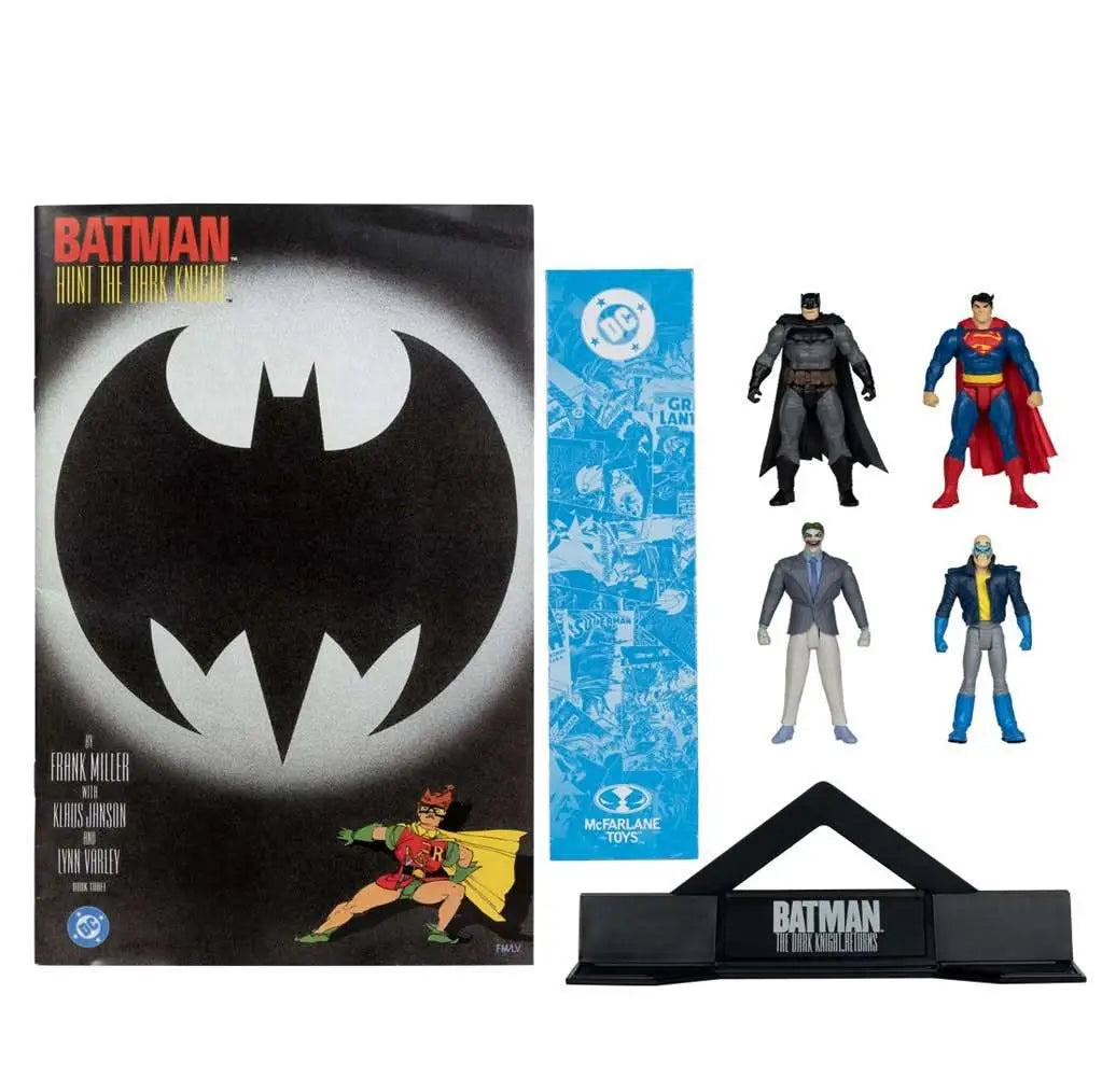 DC Direct Page Punchers Pack de 4 Figuras Batman & Son of Batman & Superman & Joker 7 cm