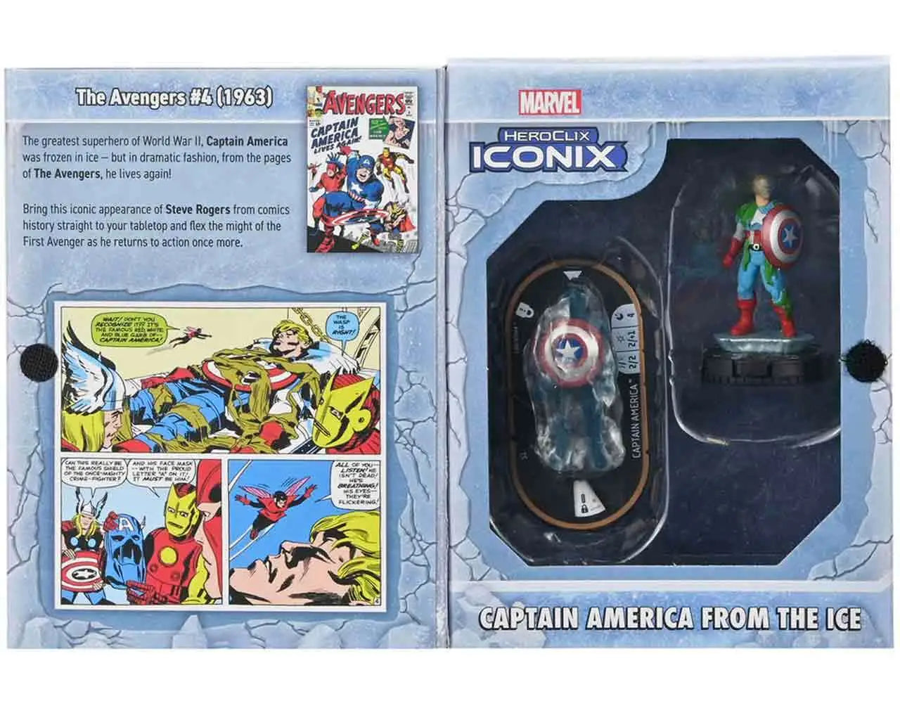 Marvel HeroClix Iconix: Captain America from the Ice