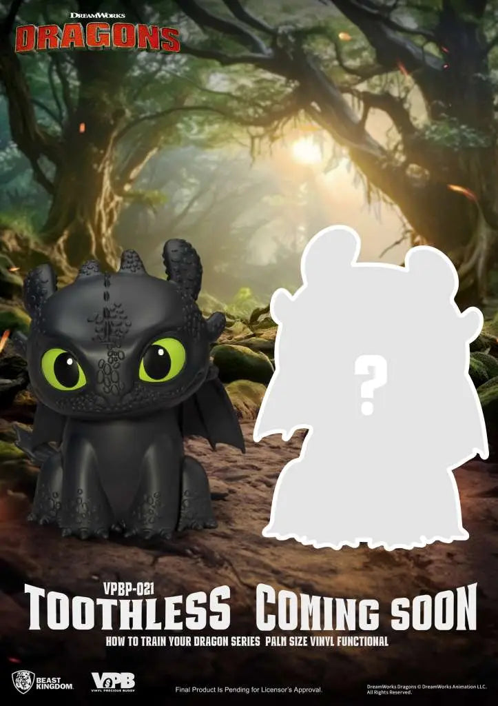 HOW TO TRAIN YOUR DRAGON TOOTHLESS SERIES PALM SIZE VINYL BANK